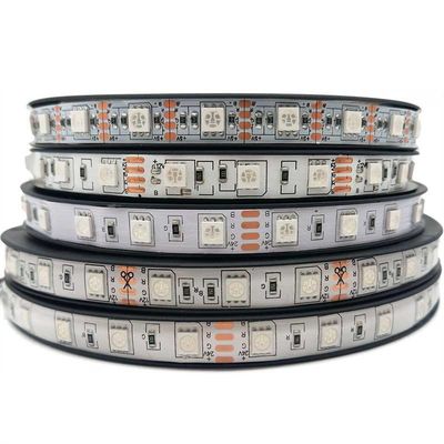 SMD 5050 LED RGB Strip Light IP67 Waterproof For Garden Bar Decoration
