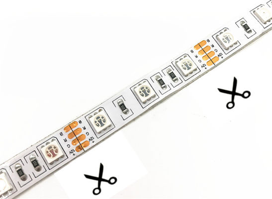 SMD 5050 LED RGB Strip Light IP67 Waterproof For Garden Bar Decoration