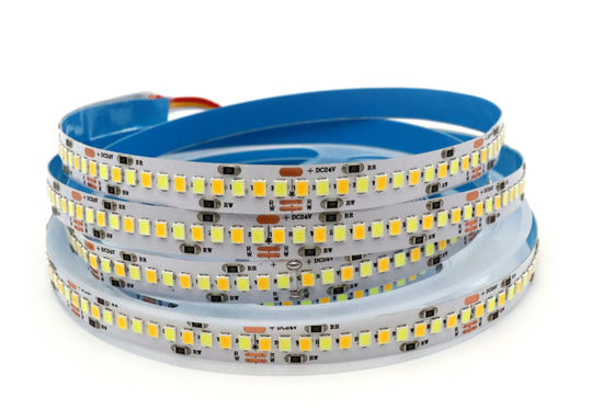 Warm White Temperature Adjustable LED Strip , Dimmable Smd LED Flexible Strips 2835