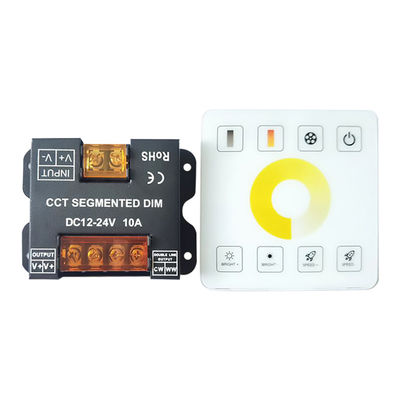 Iron Case LED Controller Dimmer 10A 1 Channel With RF Full Touch Panel