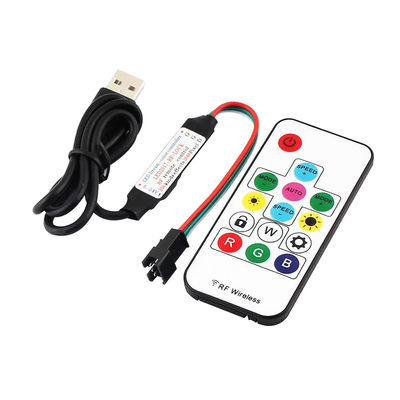Mini LED Pixel Controller USB DC 5V With 14 Keys RF Remote Control