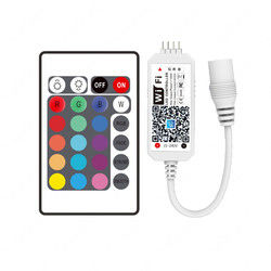 24 Keys Remote RGB LED Strip Wifi Controller APP Timing Voice Music Control