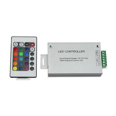 Aluminum Case 24 Key IR Remote Controller 3CH Common Anode Mode