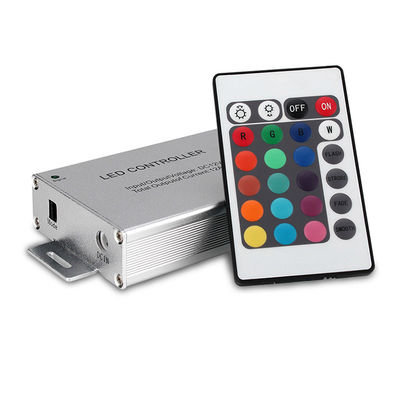 Aluminum Case 24 Key IR Remote Controller 3CH Common Anode Mode