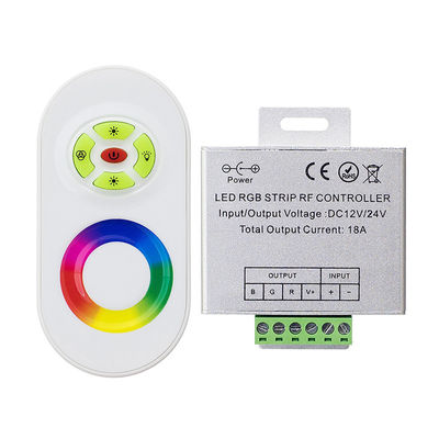RF Touch Remote RGB LED Strip Controller DC 12V 18A For RGB LED Strips