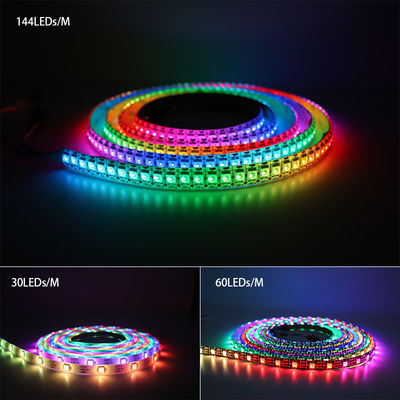 RGB Changeable Color 5050 LED Strip Lights Individually Addressable Ws2812