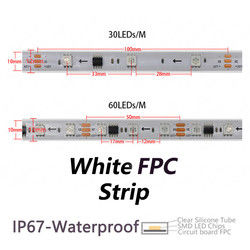 Pixel Magic Color LED Strip Lights DC12V Waterproof IP67 For Outdoor
