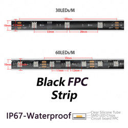 Pixel Magic Color LED Strip Lights DC12V Waterproof IP67 For Outdoor