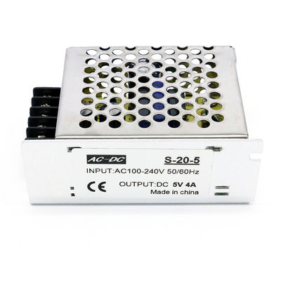 20W 5V DC Switching Power Supply Aluminum Case 100-240V AC to DC 5V 4A LED Strip Light Driver