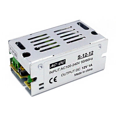Aluminum Case Switch Power Supply 100V 240V AC To DC 12 Volt 12W 1A