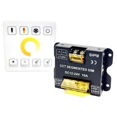 10A LED Controller Dimmer DC 12V 24V Dual Color Temperature Rf Full Touch