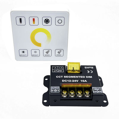 10A LED Controller Dimmer DC 12V 24V Dual Color Temperature Rf Full Touch