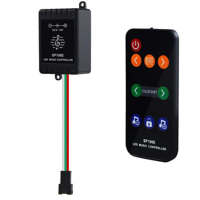 600 Pixels Sp106e LED Music Controller Wireless Rf Remote Control