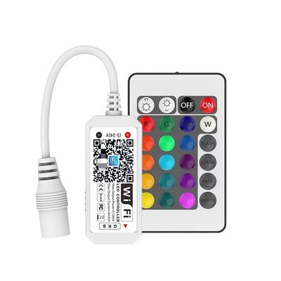 24 Keys Remote RGB LED Strip Wifi Controller APP Timing Voice Music Control