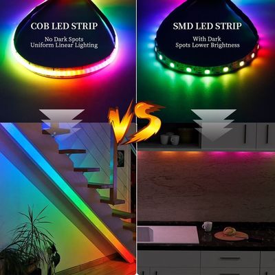 Full Color RGBW LED COB Strip Light 24V 720LEDs/M For Decoration
