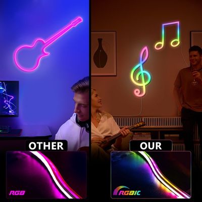 Silicone Flexible LED Neon Strip Light For Bedroom Playroom Decoration