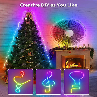 Silicone Flexible LED Neon Strip Light For Bedroom Playroom Decoration