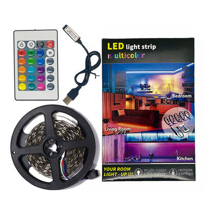 60leds / Meter Remote Control LED Strip Light For TV Backlight Bedroom Decortion