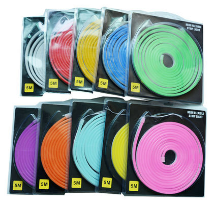 Waterproof IP67 LED Neon Strip Light , RGB LED Neon Flex Rope DC12V AC110V AC220V