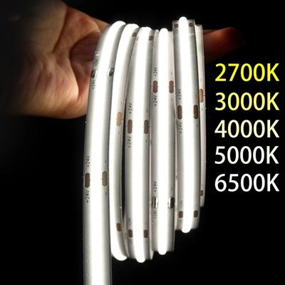 12V 24V LED COB Strip Light Single Colour Flexible 3000K 4000K 6500K