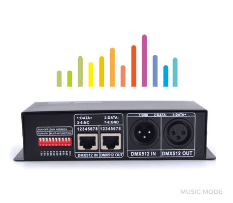 DMX512 RGB RGBW LED DMX Decoder With Engineering Sub Controller