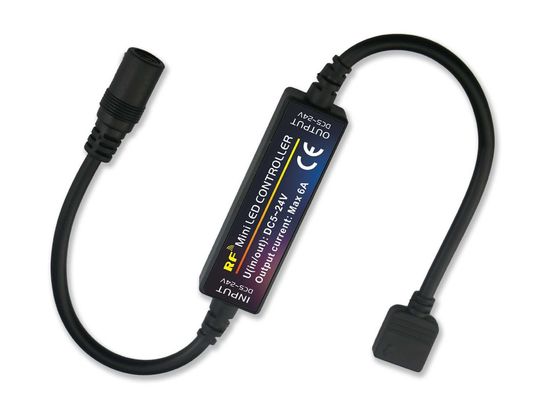 Small Size LED Mini Controller Rf Wireless Remote Control Rgb Light Strip Color Changing Controller