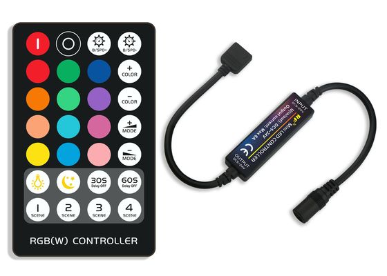 Small Size LED Mini Controller Rf Wireless Remote Control Rgb Light Strip Color Changing Controller