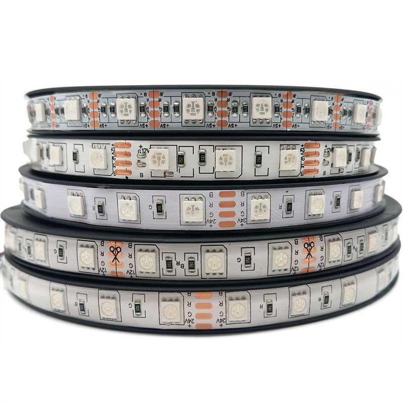 SMD 5050 LED RGB Strip Light IP67 Waterproof For Garden Bar Decoration