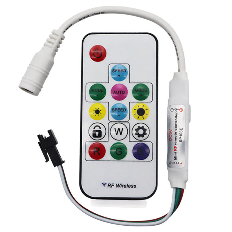 14 keys 3 pin LED Mini Controller , Sp002e Pixel Controller for LED light module