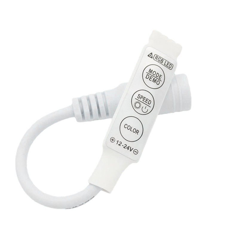 288W 3 Key LED Controller , RGB LED Controller 12V For 5050 RGB Strip Light