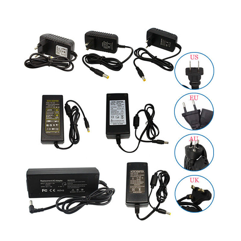 100-240V AC to DC 12V Wall Plug Desktop Type 5.5*2.5m Power Supply 1A 2A 3A 5A 6A 7A 10A