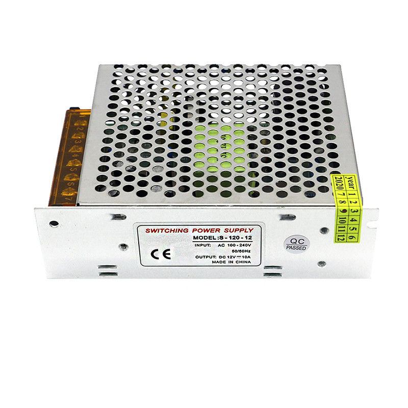 Aluminum Case Regulated Switch Power Supply 100V - 240V AC To DC 12V 10A 120W