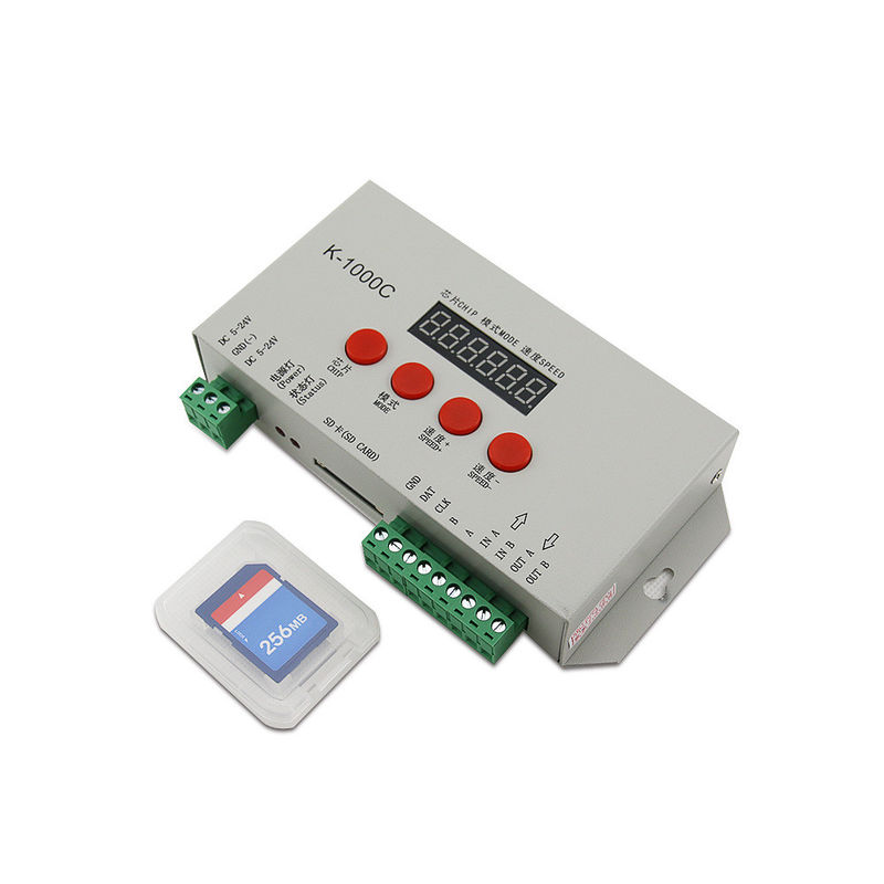 K1000C LED Pixel Tape Controller For DC 5V 24V WS2812B WS2811 Strip Light
