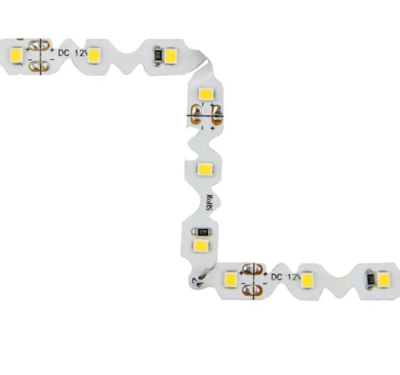 DC 12V S Shape LED Strip Smd 2835 6W Waterproof Bendable For Advertising