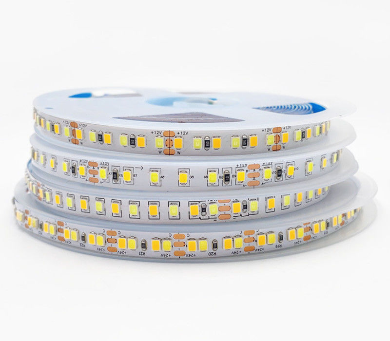 CCT Double Color Adjustable Color Temperature LED Strip 180LEDs/M For Decorative Lighting