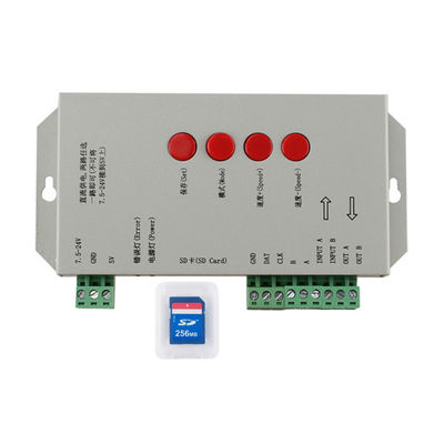 2048 Pixels LED Pixel Controller , Programmable LED Strip Controller T1000s